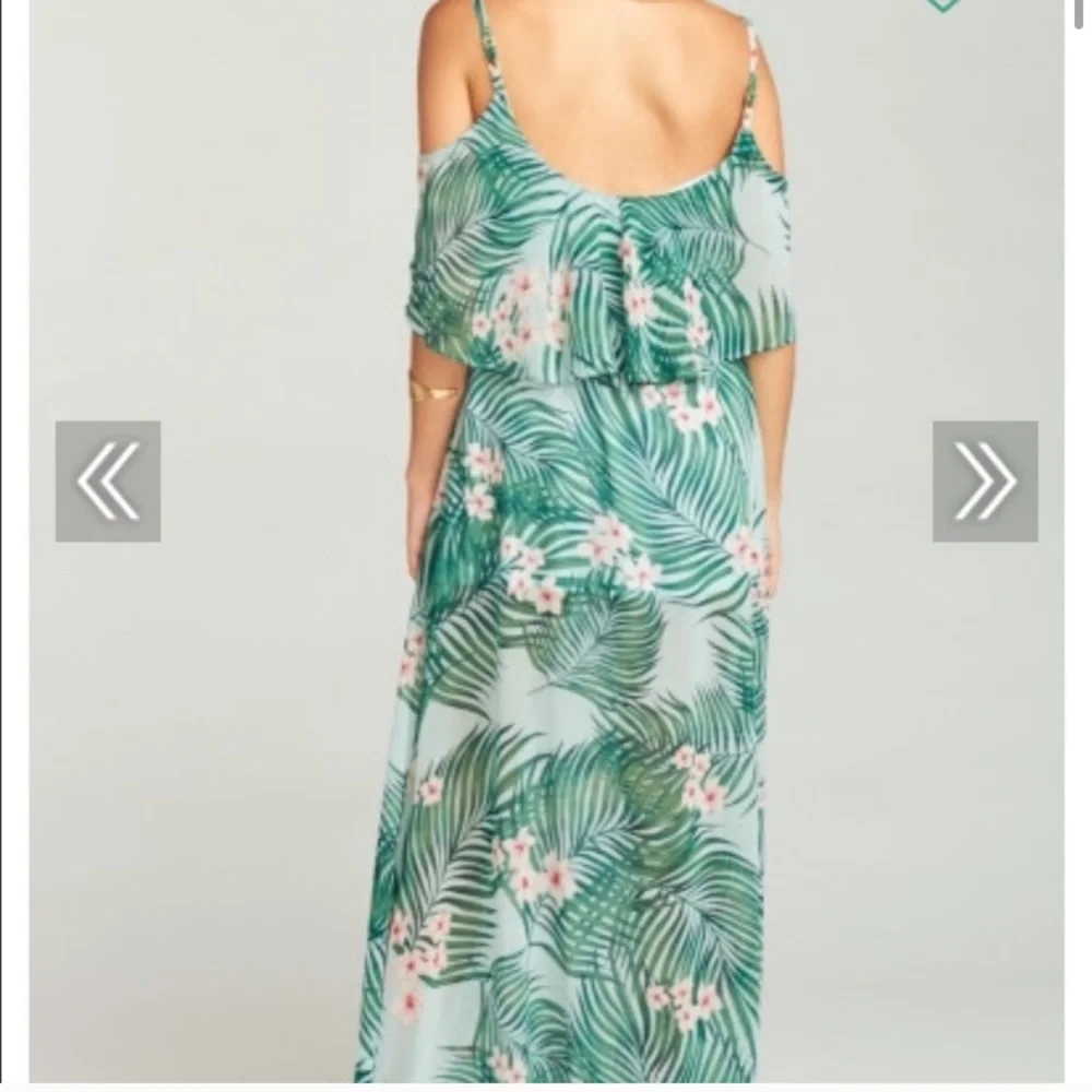SMYM Floral Hanalei Dream Off Shoulder Maxi Dress - Picture 3 of 9